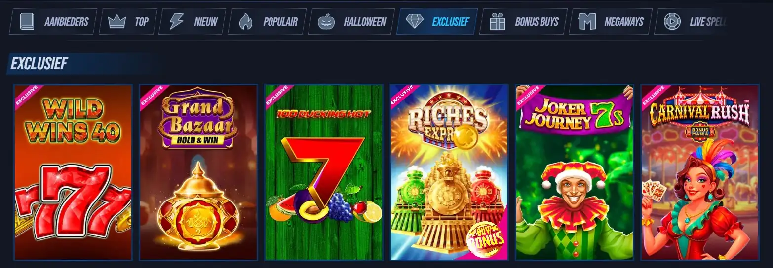 Exclusieve spellen